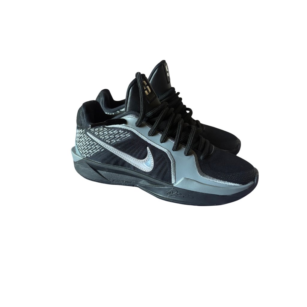 Nike Size 5 Sabrina 2 Black Silver Training Basketball Shoes Sneakers